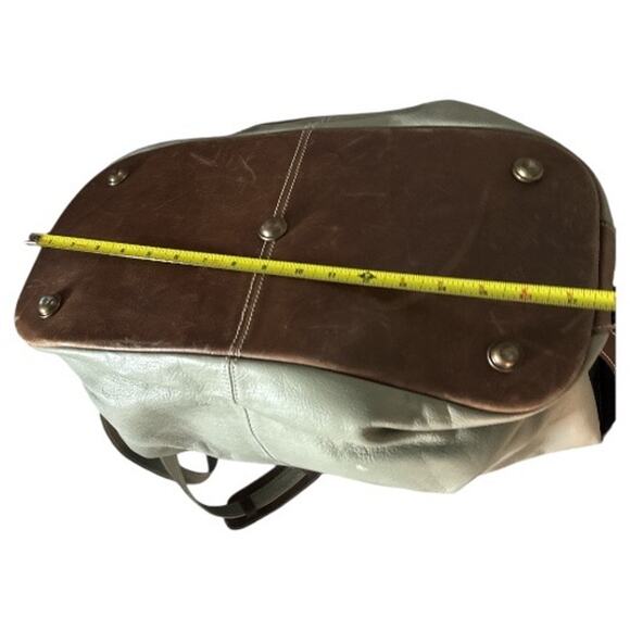 Vintage Taupe Brown Leather Latico Carry On Travel Bag - Picture 5 of 9